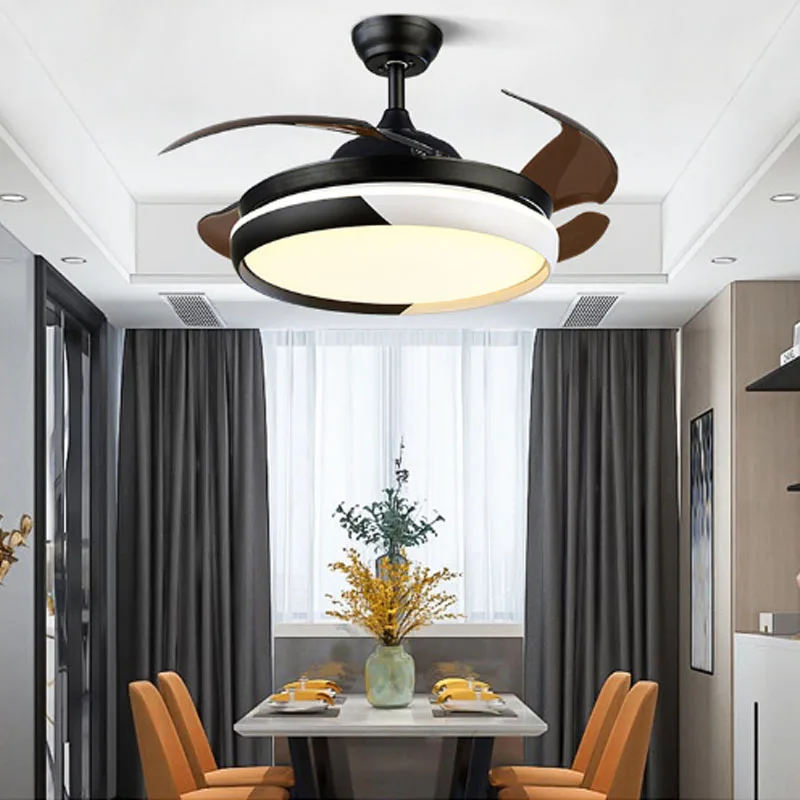 

Nordic bedroom decor led living room ceiling fan light lamp restaurant dining room ceiling fans with lights remote control