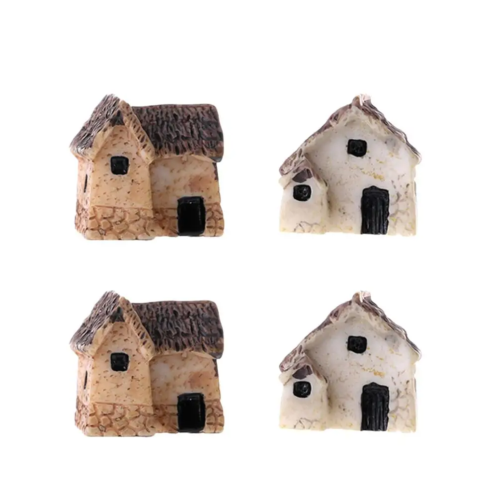 4 шт./компл. миниатюрный садовый ландшафт микро деревенский каменный дом