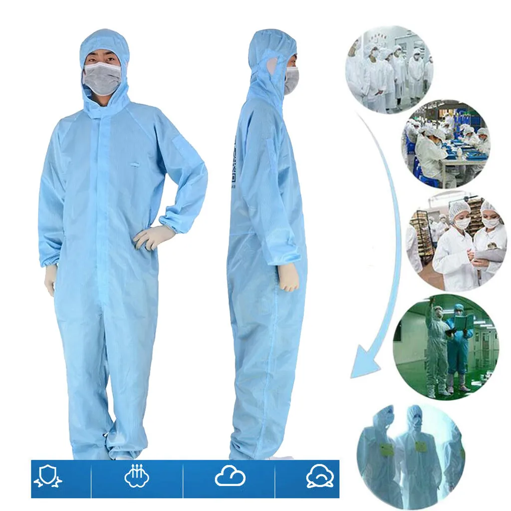 38 # комбинезон химический Hazmat изоляционный костюм одноразовая Защитная одежда