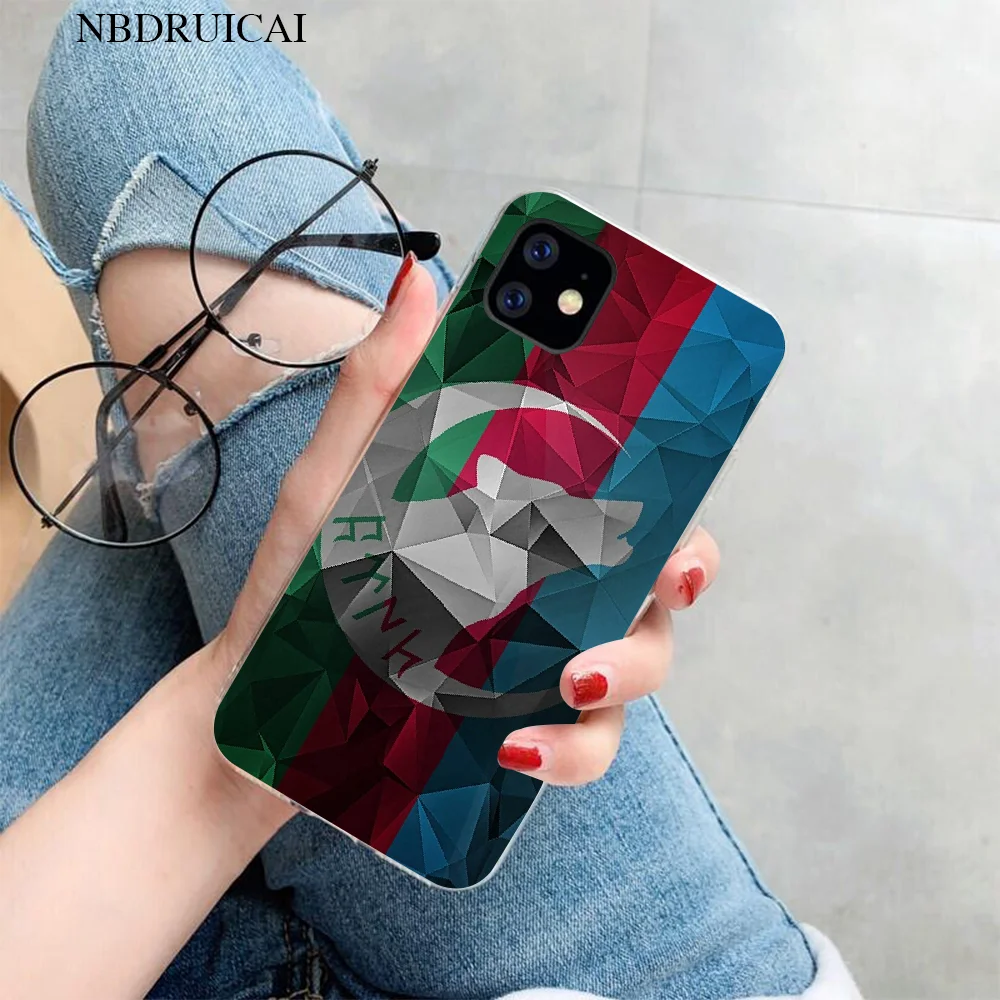 Мягкий резиновый чехол для телефона PENGHUWAN из черного ТПУ с флагом azerjan buta iPhone 11 pro XS