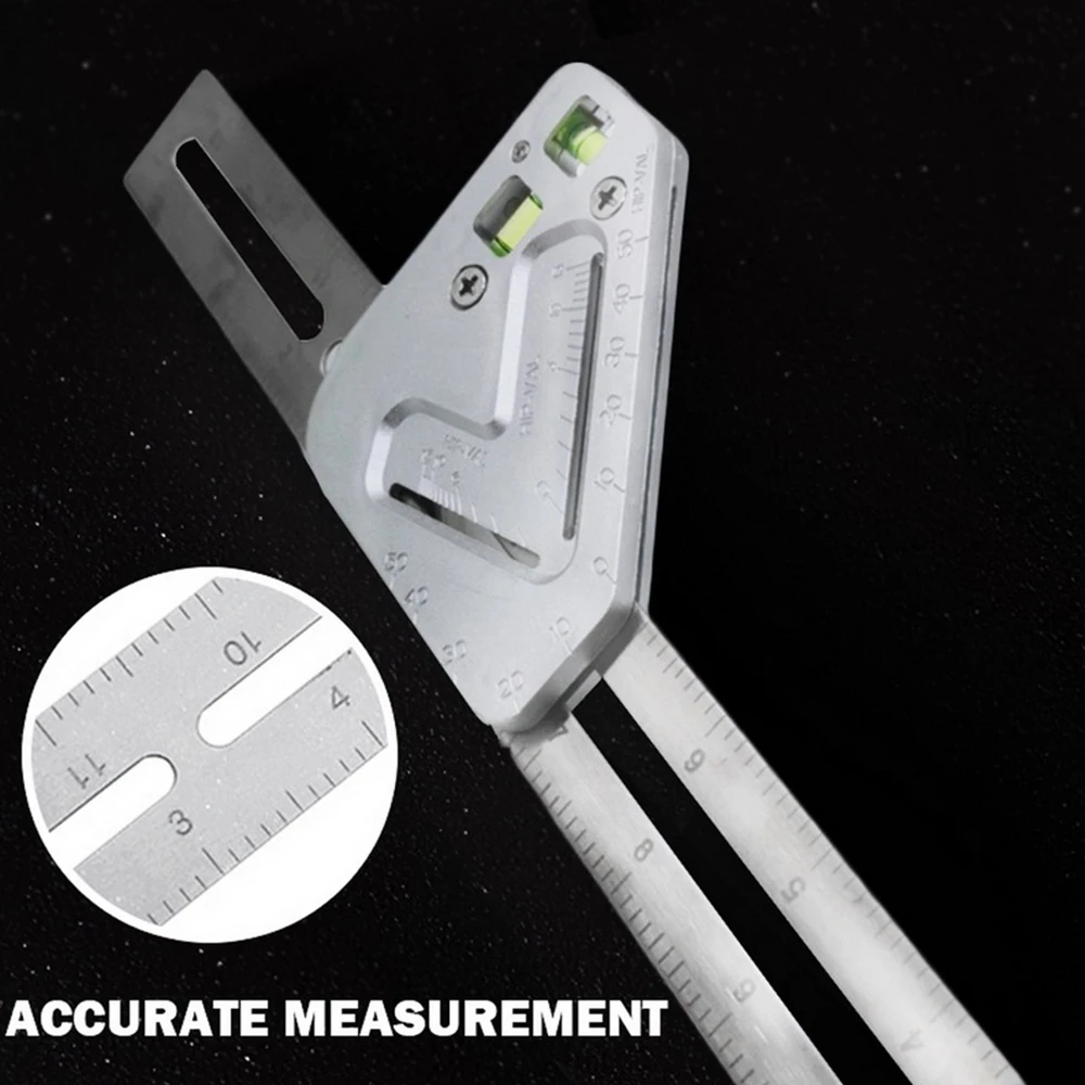 Линейка треугольная угловая линейка транспортира для деревообработки сталь |