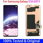 ЖК-дисплей Super Amoled S10 G9730 для Samsung Galaxy S10 G973U G973F G973A G973, ЖК-дисплей с сенсорным экраном и дигитайзером в сборе
