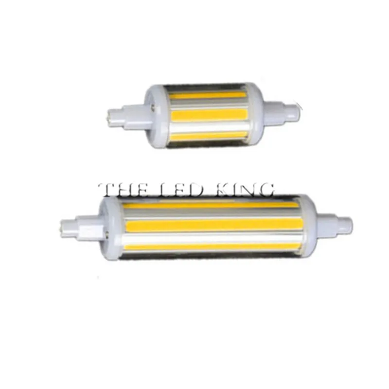 Светодиодные стеклянные керамические трубчатые светильник пы R7S Диммируемые