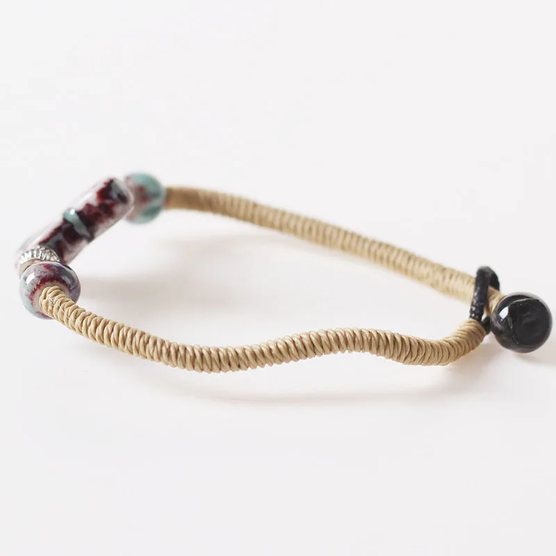 Модные очаровательные керамические разноцветные бусины в национальном стиле