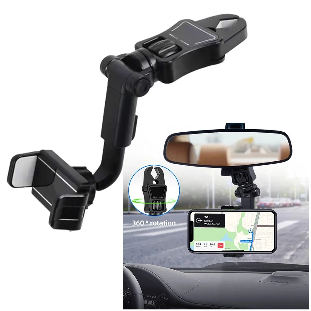 

Car Rearview Mirror Bracket Seat Back Mobile Phone Bracket Can Be Adjusted Interior Accessories Universal Car Bracket