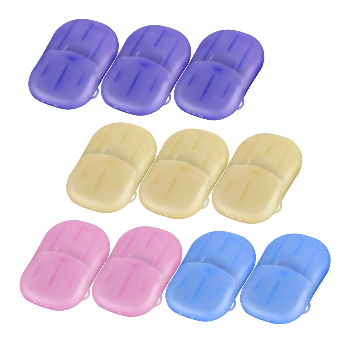 

10PCS plastic travel soap box dishwashing box box holder container cleaning shower household shower bathroom sealed soap box
