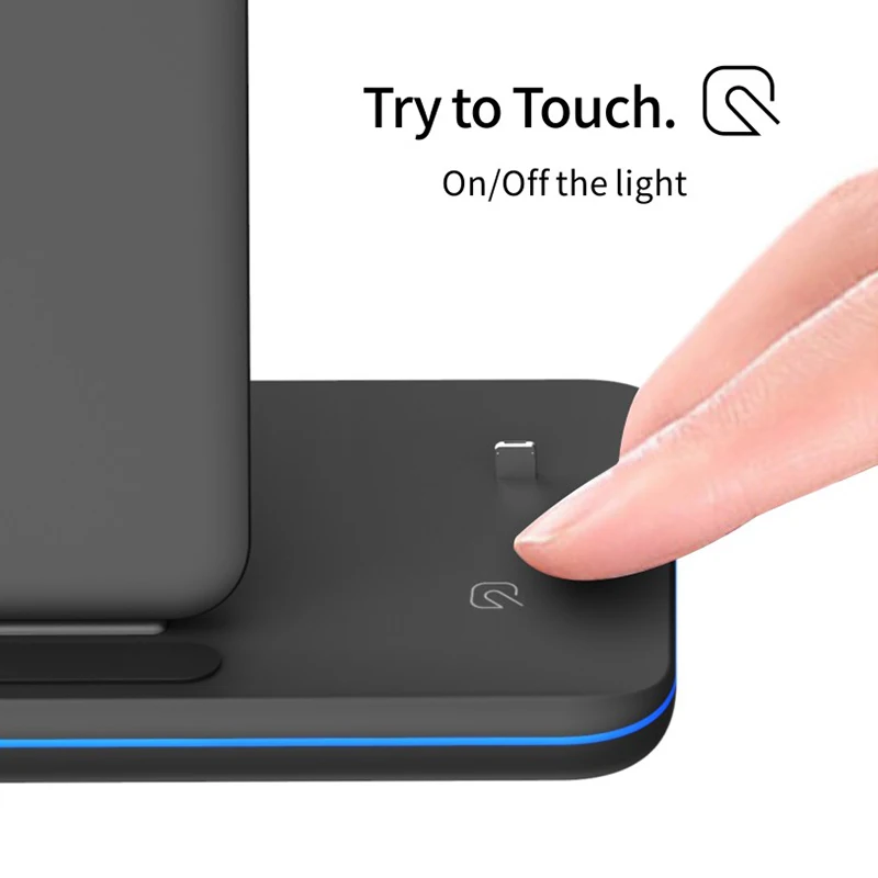 

QI Wireless Charger Stand For iPhone Airpods Watch Charger Station Charge For iWatch 1 2 3 4 Wireless Charging