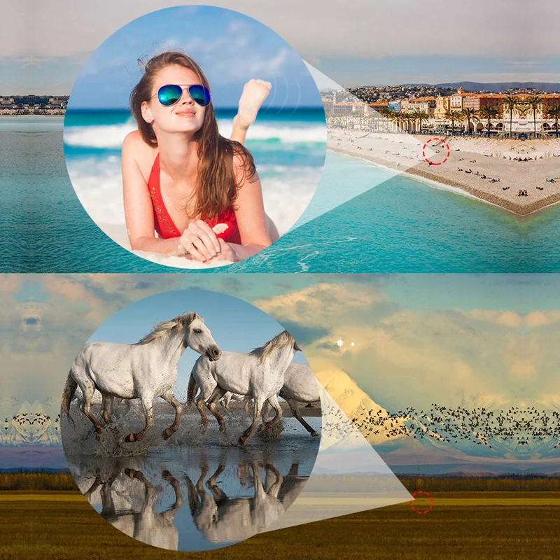 

40*22HD Powerful Binoculars 2KM Long Distance Spotting Scope Mini Folding Monocular Telescope for Hunting Camping Travel Outdoor