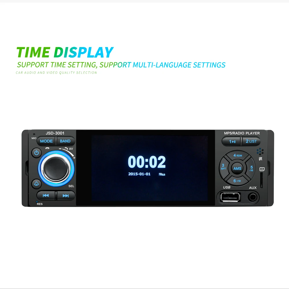 LTBFM Автомагнитола 1din jsd-3001 Авто 4 дюйма Сенсорный экран Аудио Зеркало Ссылка стерео Bluetooth зеркало заднего вида Камера usb
