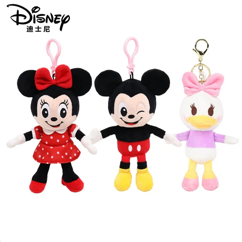 15 см оригинальные мягкие плюшевые куклы Disney Микки Минни Маус Дональд Дейзи Дак