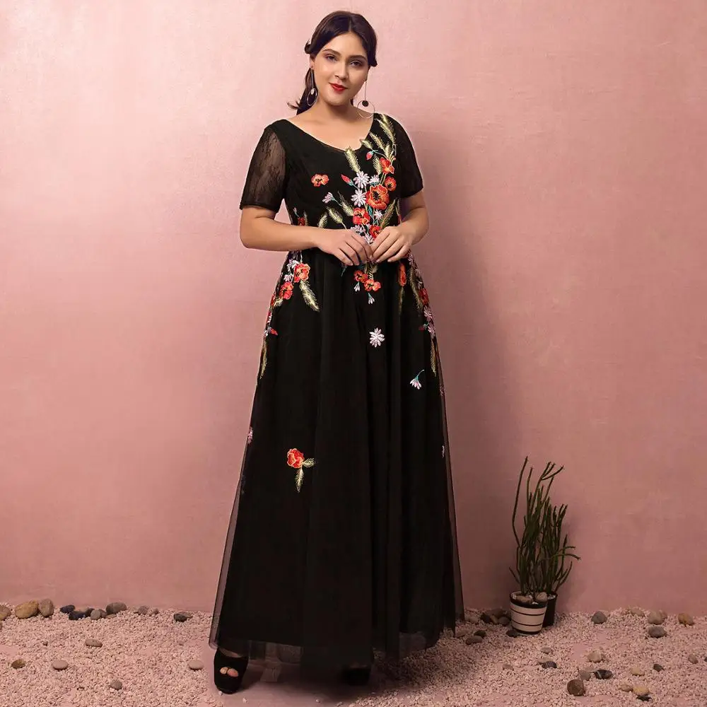 Элегантные платья для матери невесты иллюзия с коротким рукавом мамы длинное