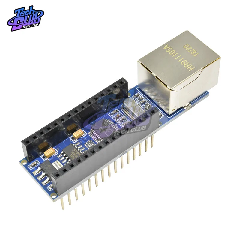 1PCS Nano V3 Ethernet Shield ENC28J60 Microchip HR911105A Webserver Board Module for Arduino 3.0 | Инструменты