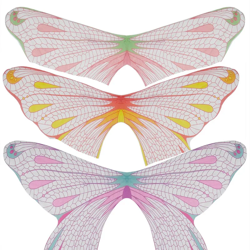 Костюмы на Хэллоуин бабочка крыло шаль птица Фея Косплэй шифоновый Детский