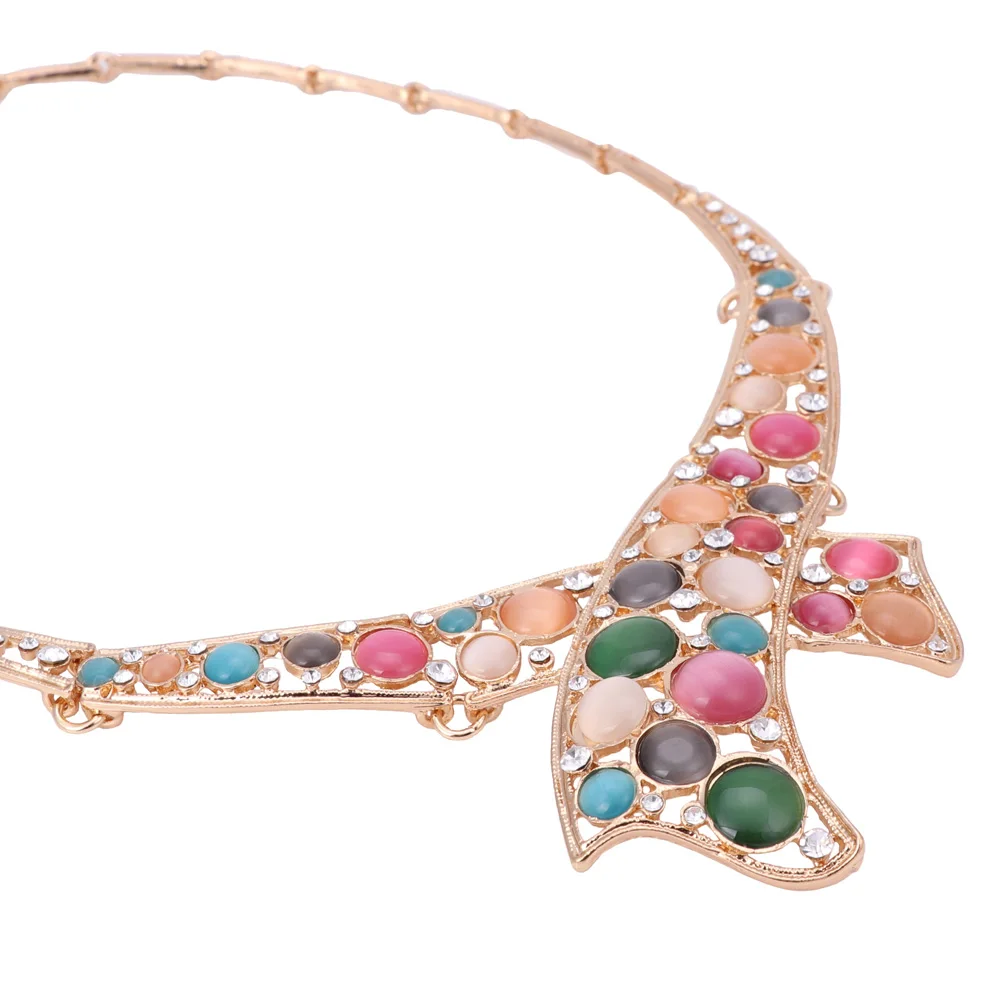 Комплект из колье и серёг с бусинами в африканском стиле | Украшения аксессуары