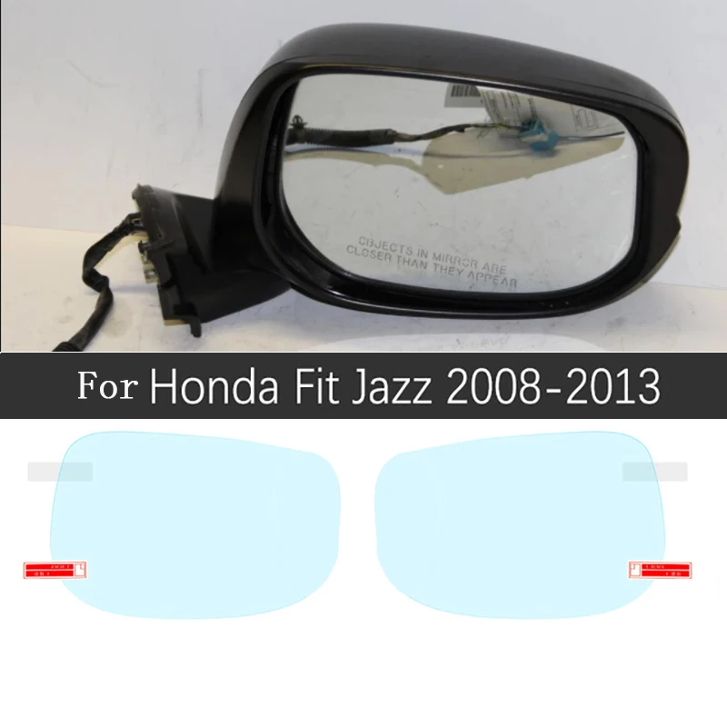 Для Honda Fit Jazz 2008~ полное покрытие противотуманная пленка заднего вида аксессуары для зеркал наклейки челнок GE6 GK5 2009 2010