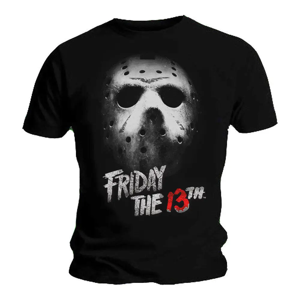 2019 модная черная футболка FRIDAY 13th Slasher ужасная Маска Джейсон Вурхиз все размеры