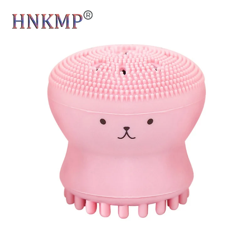 

HNKMP Silicone Octopus Facial Cleansing Brushes Face Deep Pore Cleaning Washing Brush Exfoliator Face Scrub Massage Instrument