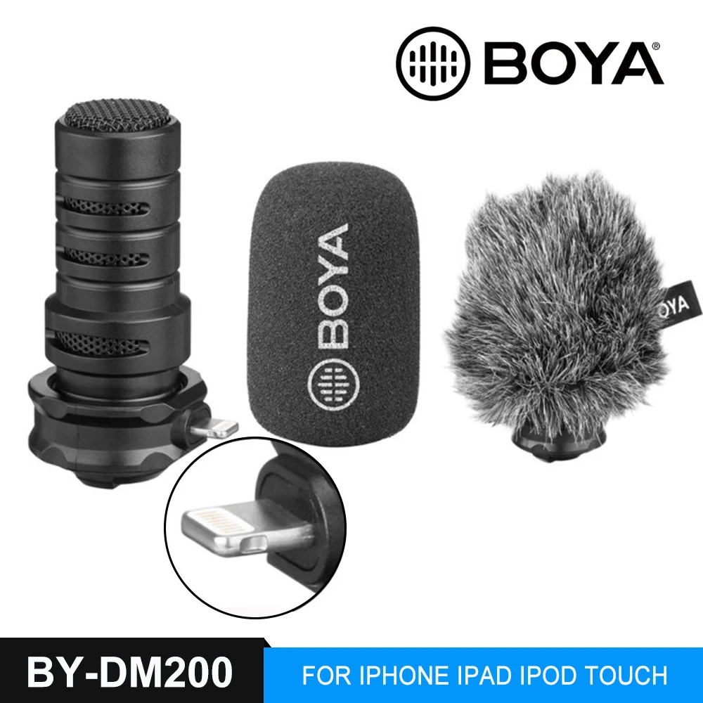 BOYA BY DM100 DM200 A7H микрофон цифровой стерео кардиоидный конденсаторный превосходный