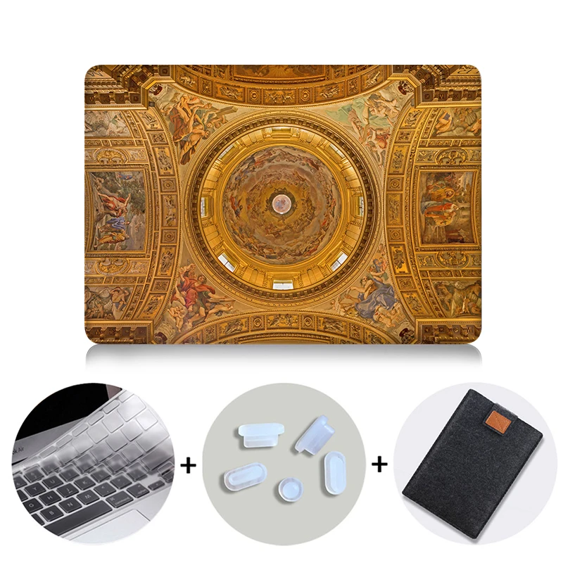 MB06 MTT чехол для Macbook Air 11 13 Pro retina 12 13 15 дюймов с сенсорной панелью сумка для ноутбука A1466 A2159 A1706 чехол+ клавиатура - Цвет: MB06
