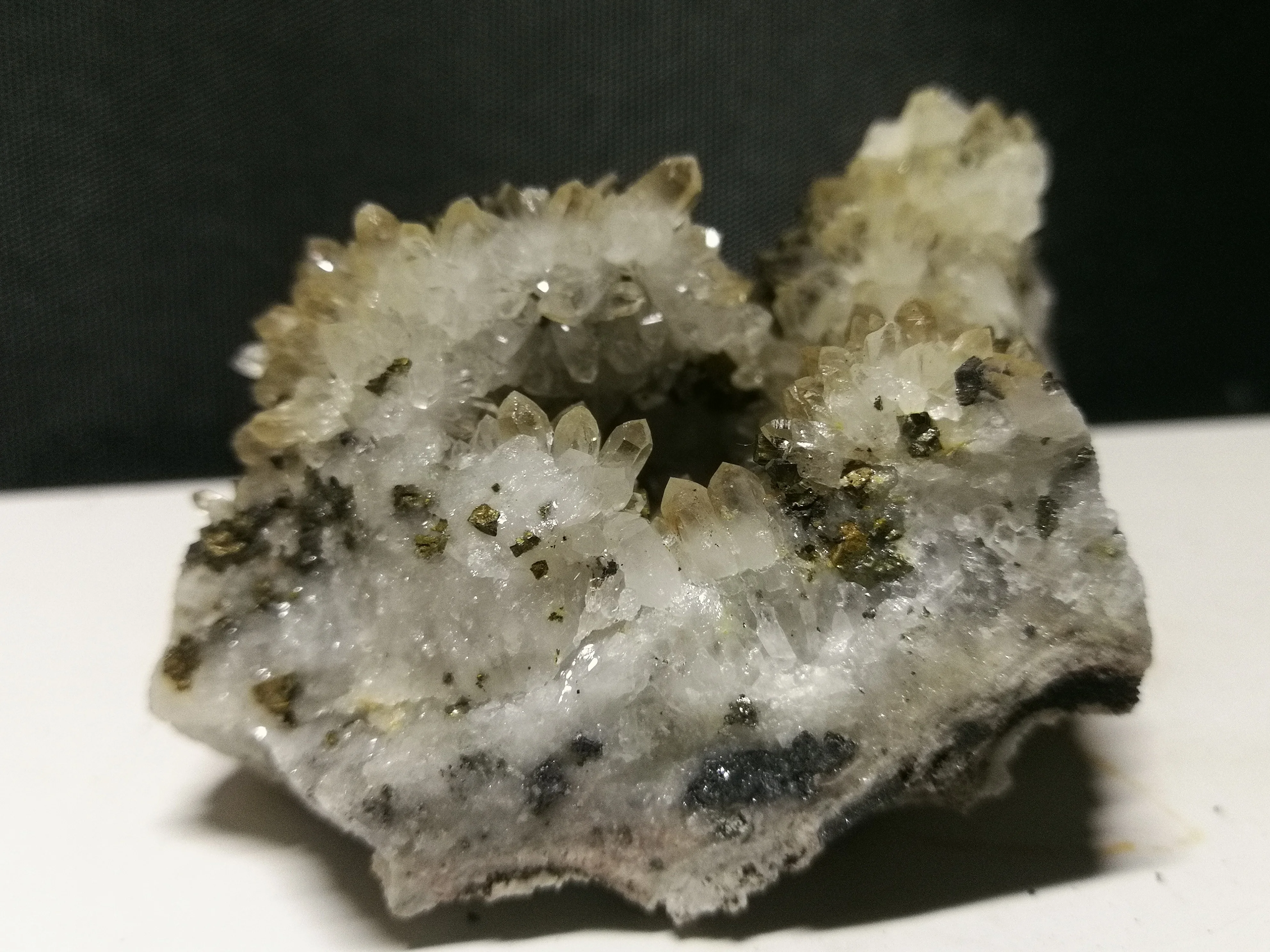 Минеральный Образец кварца gPyrite 150 7 натуральный кластер белого кристалла | Дом и