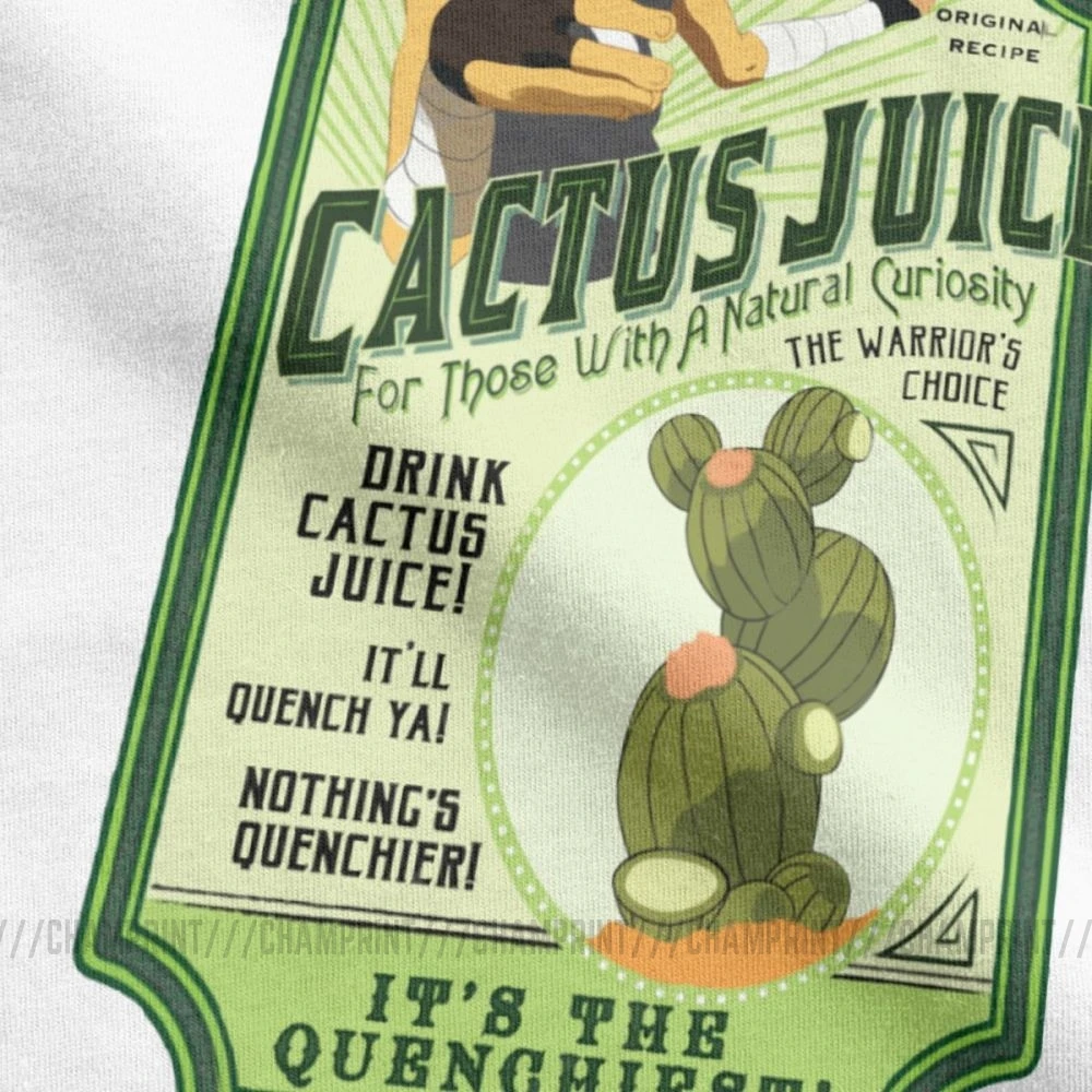 Хипстерские мужские футболки с изображением сока кактуса круглым вырезом |