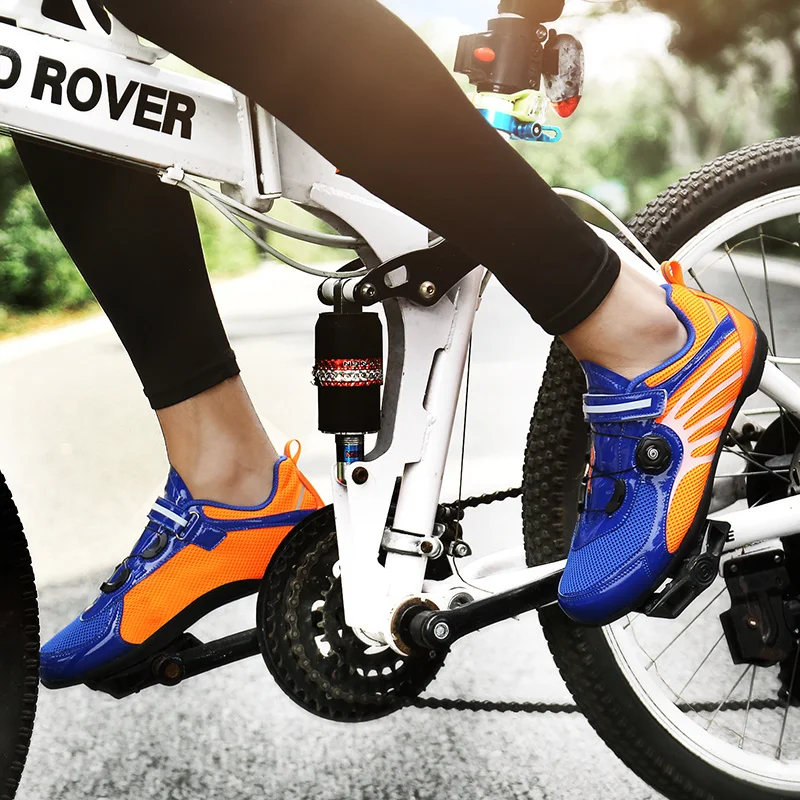 

Cycling Shoes Road Bike Breathable Bike Shoes Outdoor Sports Rubber Hard Bottom Sneakers Men's Road Cycling Footwear