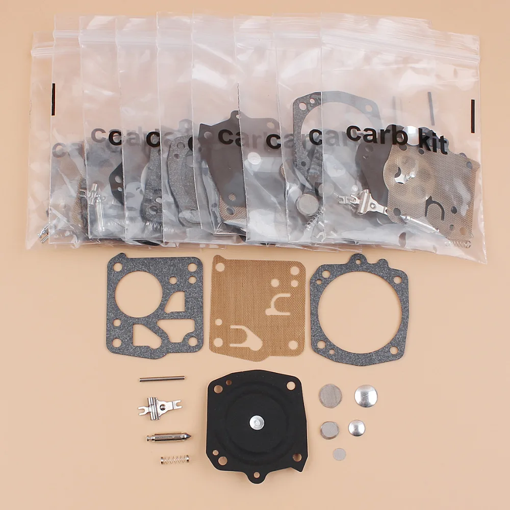 10 шт./лот Карбюратор Carb Ремонтный комплект для HUSQVARNA 61 266 268 272 281 288 запасные