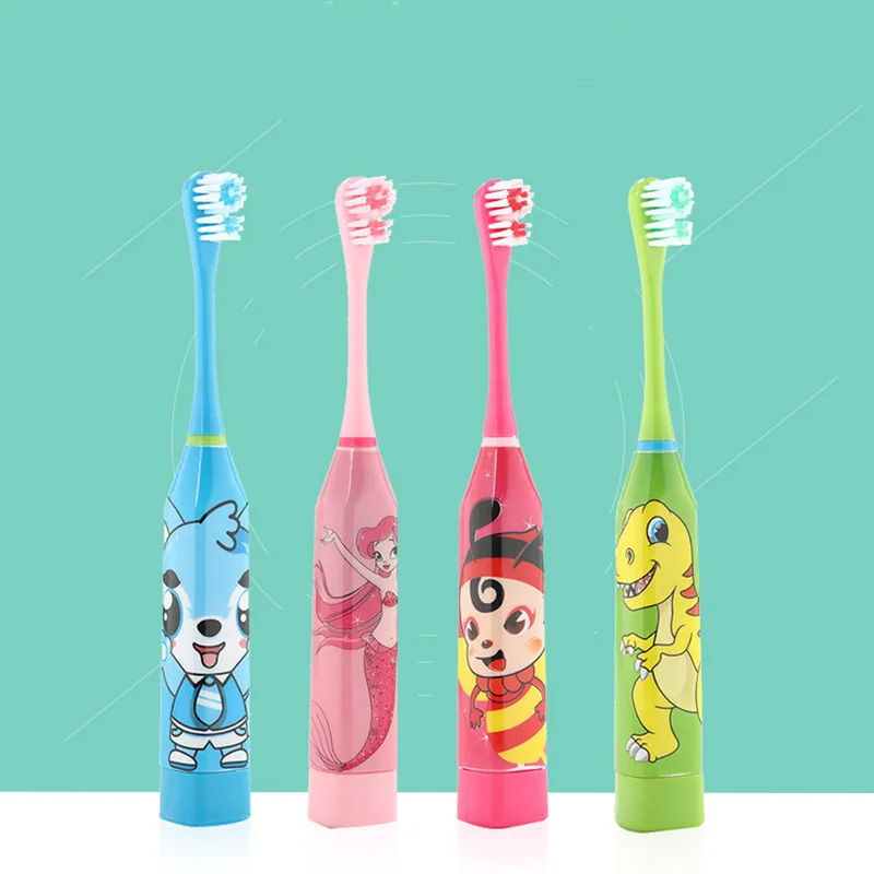 

Children Electric Toothbrush Double-sided Tooth Brush Heads Electric Teeth Brush Or Replacement Brush Heads Kids Cartoon Pattern