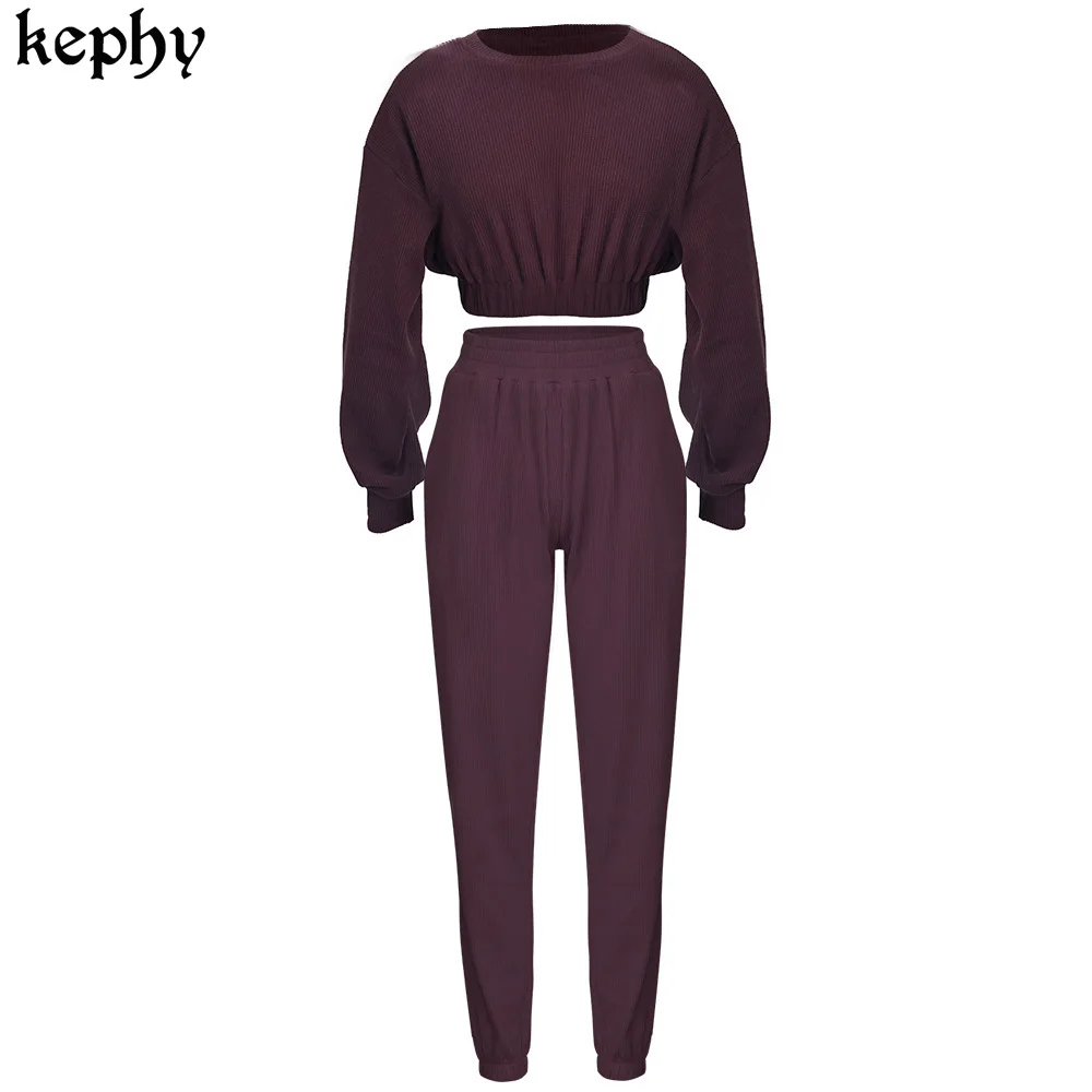 

2021 Women Two Piece Set Pullover T shirt Tracksuit Women Long Pants Women Suit 2 Piece Set Women Spring Clothes Outfit