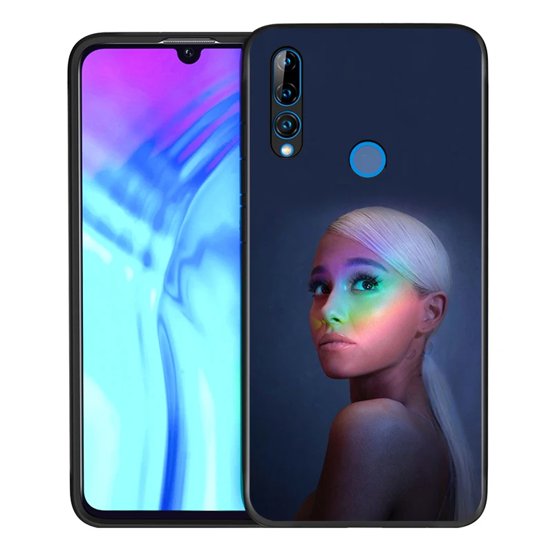Black Soft TPU Cover Beauty Music Girl for Honor 9X 9 Lite 8S 8C 8X 8A 8 2019 2020 7A 7S 7C Pro Phone Case