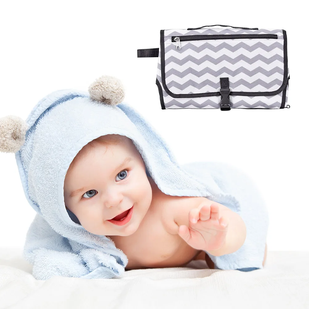 

3-in-1 Multifunctional Portable Infant Baby Foldable Urine Mat Waterproof Nappy Bag Diaper Changing Cover Pad Travel Outdoor