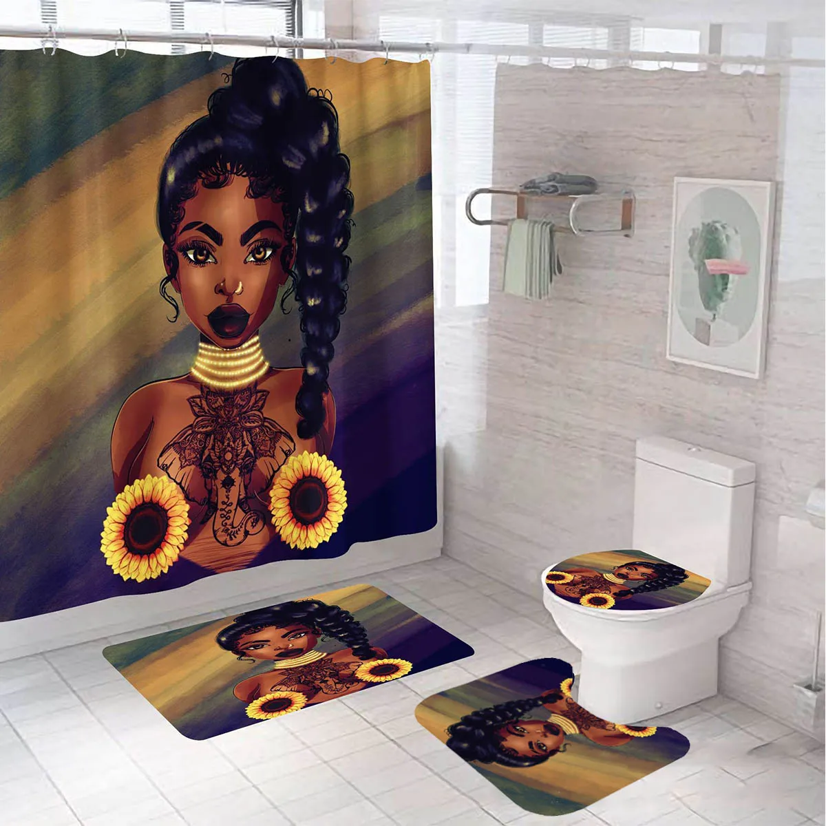 Новинка африканские и американские женские прочные водонепроницаемые душевые