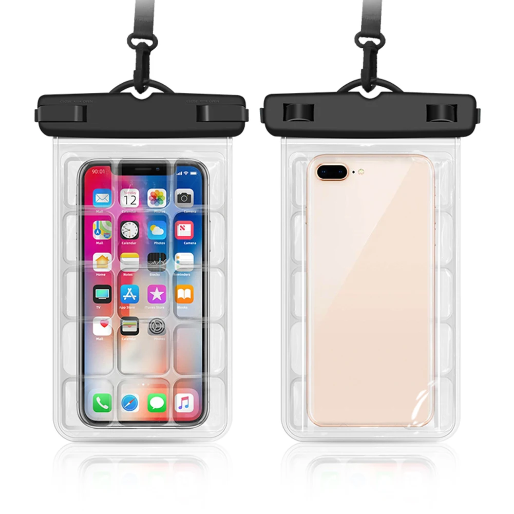 

1PCS Drifting Touch Control Transparent IPX8 Waterproof Bags Swimming Diving Bag Mobile Phones Keys Touch Screen Bag