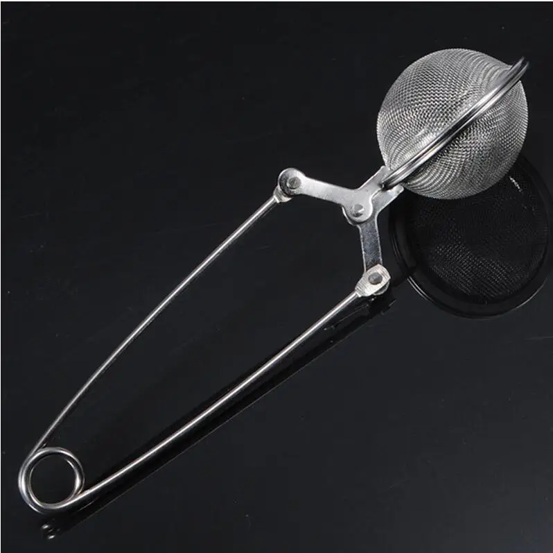 

Free Shipping 200pcs/lot 4.5cm Stainless Steel Handle Tea Infuser Tea Sticks Sphere Mesh Tea Strainer Tea Balls