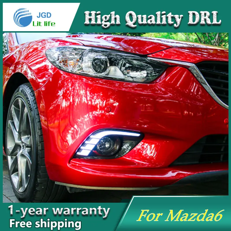 Бесплатная доставка! 12 В 6000k светодиодный дневный ходовой светильник чехол для