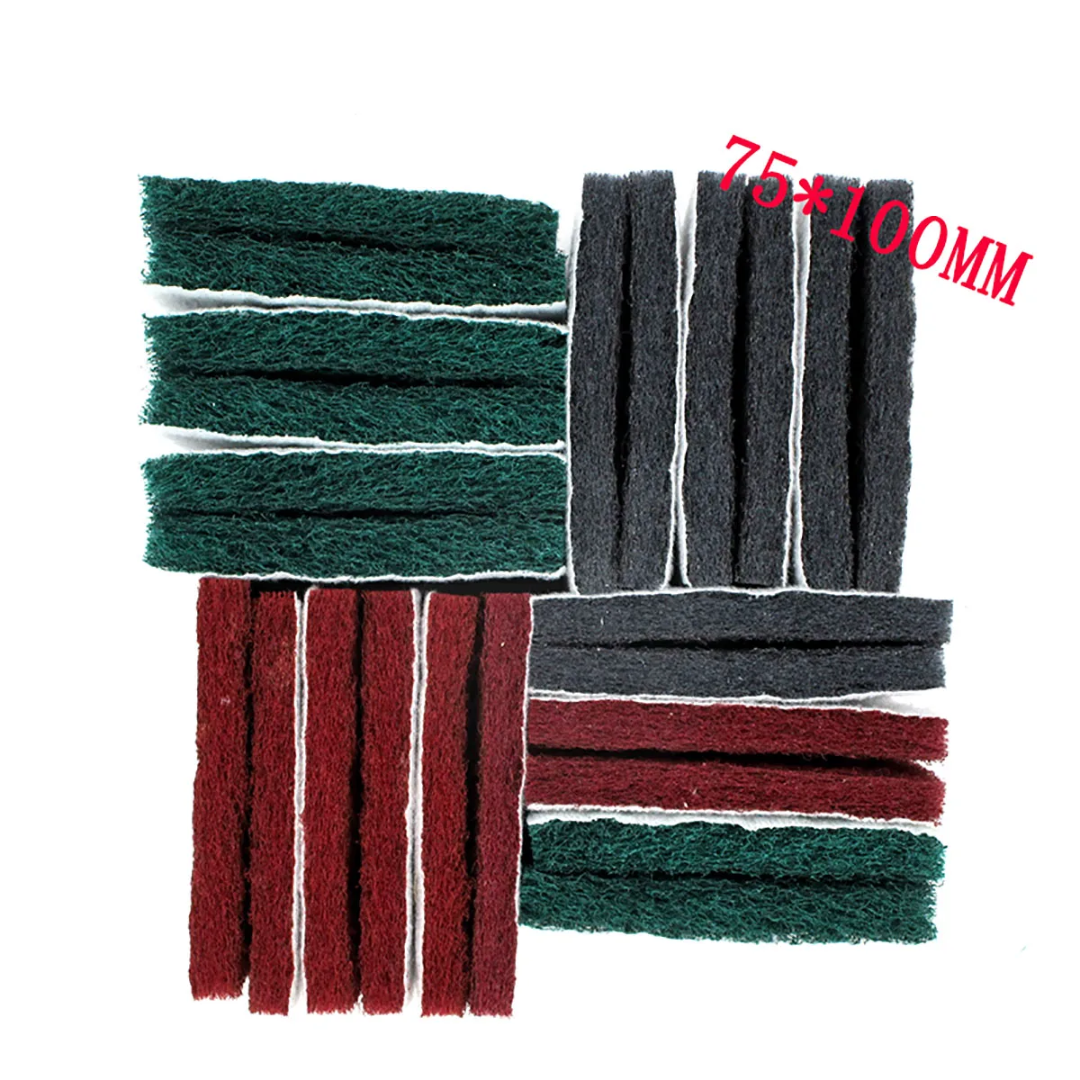 

5pcs 75100mm Hook and Loop Scouring Pad Flocking Nylon Fiber Abrasive Pads for Polishing Cleaning Derusting Deburring
