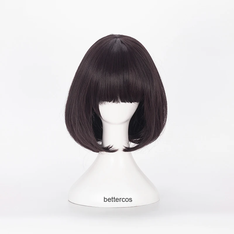 Парик для косплея Акико йосано Боб из бродячие псы термостойкий синтетический с