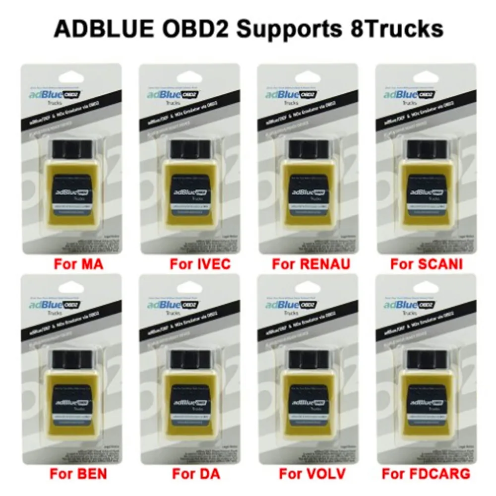 

Эмулятор AdblueOBD2 для 8 видов грузовиков Fh12 Adblue OBD2, Эмулятор датчика Adblue/DEF Nox SCR, адаптер без разборки