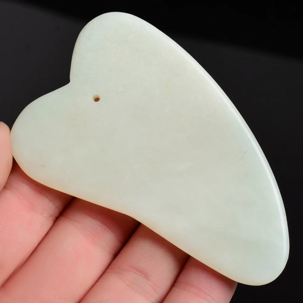 2/1 шт. натурального нефрита скребок гуаша доска массажный ролик из ЭВА с двумя