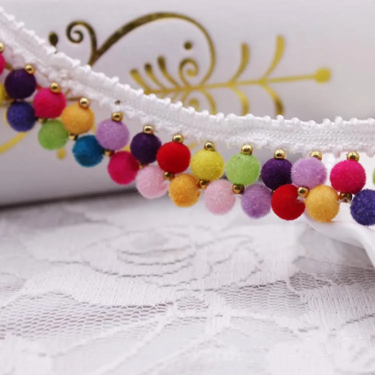 Этническая вышивка кружевная лента аксессуары сделай сам красочный круглый шар