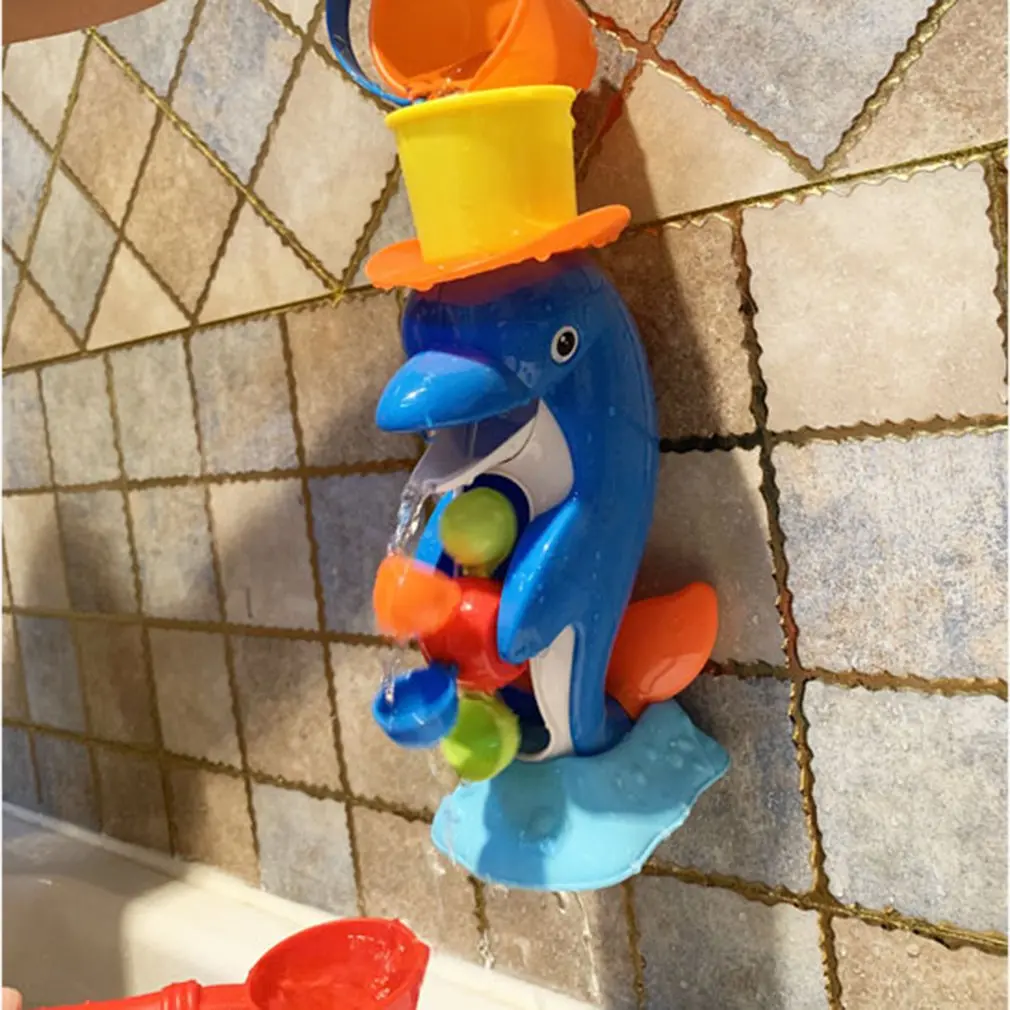 

Kids Shower Bath Toys Cute Yellow Duck Waterwheel Elephant Toys Baby Faucet Bathing Water Spray Tool Dabbling Toy Dropshipping