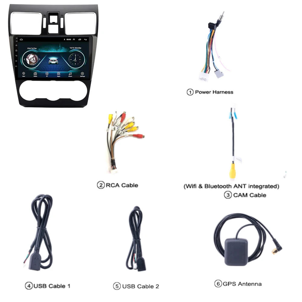 

For Subaru Forester 2017 2018 9" 2 Din Android Car Multimedia Video Player Wifi GPS Navigation Auto Stereo Head Unit with Frame