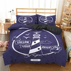 Новый морской Комплект постельного белья с принтом Океан с принтом Стёганое одеяло чехол из микрофибры пододеяльник Queen King Размеры, стеганое одеяло, размеры: комплект для обычной двухстальной Комплект постельного белья