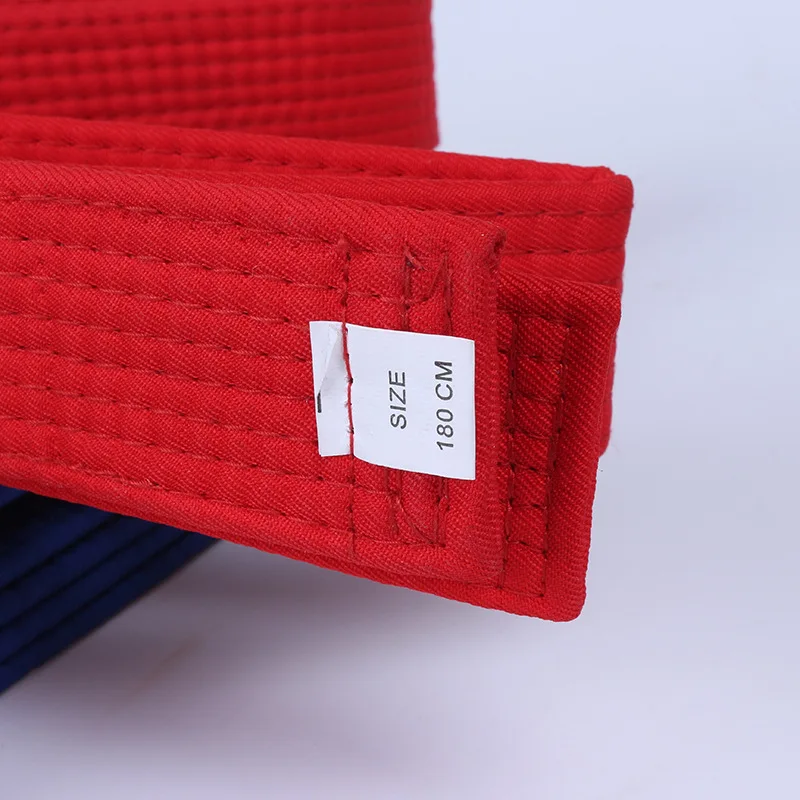 

220-280cm*4cm Professional cotton Taekwondo Belt karate judo Martial arts waistband red white blue Black Belt for kids adult