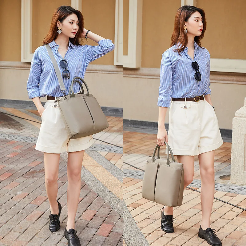 Women's Laptop Briefcase Waterproof Computer Bag Business Document Organizer Tote Handbag Messenger Purse Pouch Accessories