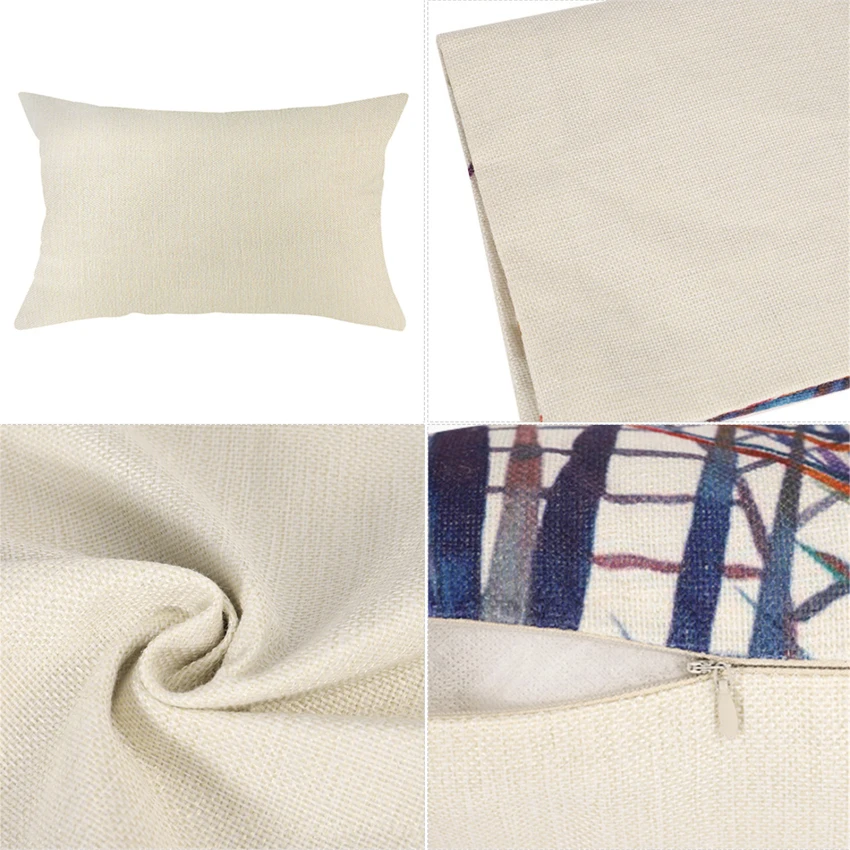 

Nanacoba Sleeping Pillow Case for Bedroom Sofa Home Decor Rectangle Linen Cushion Cover Forest Plant Printed Pillowcases 50*70cm