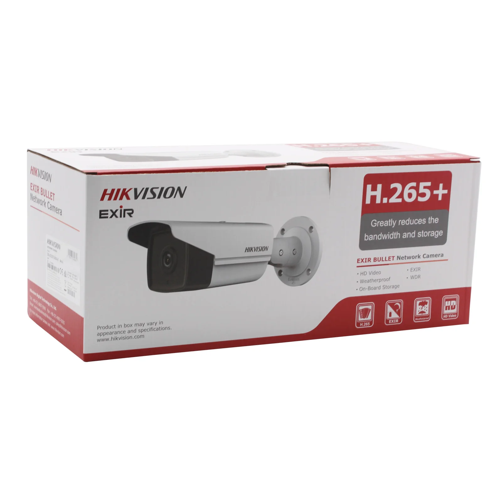 Камера видеонаблюдения Hikvision 4 МП инфракрасная камера безопасности 50 м POE IP H.265 +