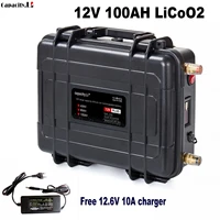 12v 100ah lithium battery rechargeable battery pack 12 6v 21700 lithium ion battery for camping ship engine light