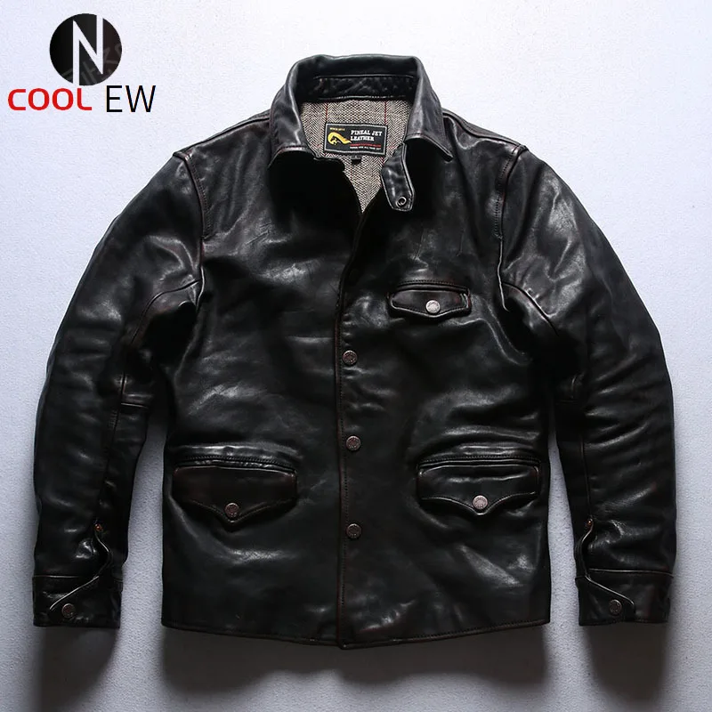 

MP1100 Read Description! Asian Size Super Top Quality Genuine Horse Leather Slim Classic Durable Horsehide Stylish Rider Jacket
