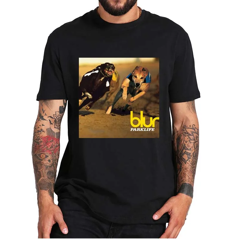 

Blur Band Album Parklife T-Shirt Vintage 90s English Alternative Indie Rock Music Essential Classic Tee Tops 100% Cotton EU Size